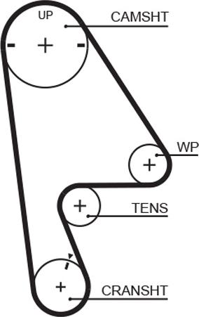 GATES 5409XS - Ремінь ГРМ autozip.com.ua