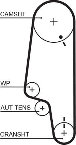 GATES 5427XS - Ремінь ГРМ autozip.com.ua