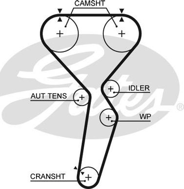 Gates 5585XS - Ремінь ГРМ autozip.com.ua