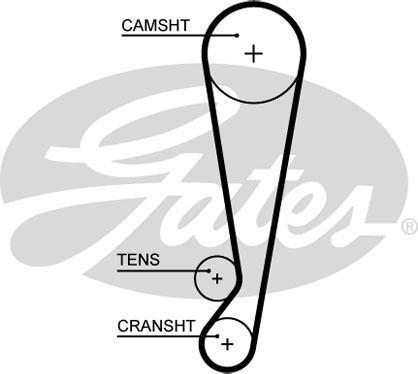 Gates 5664XS - Ремінь ГРМ autozip.com.ua