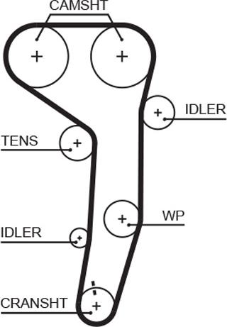GATES 5607XS - Ремінь ГРМ autozip.com.ua