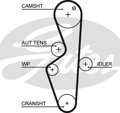 Gates 5617XS - Ремінь ГРМ autozip.com.ua