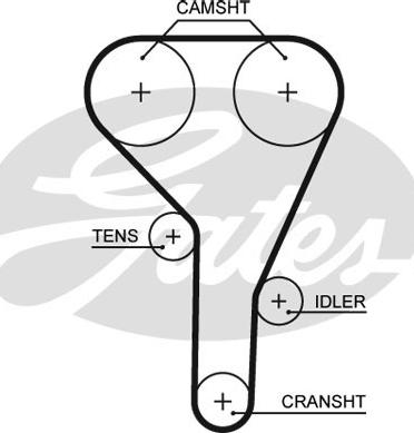 Gates 5638XS - Ремінь ГРМ autozip.com.ua