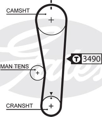 Gates 5637XS - Ремінь ГРМ autozip.com.ua