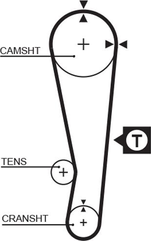 GATES 5150XS - Ремінь ГРМ autozip.com.ua