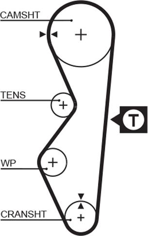 GATES 5124 - Ремінь ГРМ autozip.com.ua
