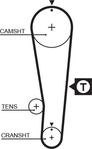 GATES 5393XS - Ремінь ГРМ autozip.com.ua