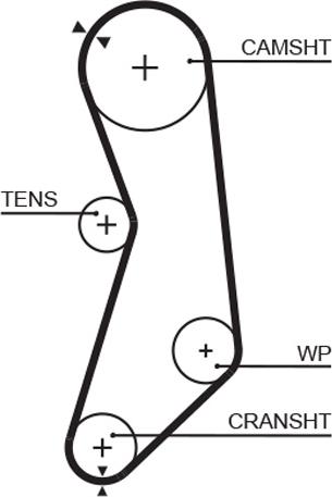 GATES 5319 - Ремінь ГРМ autozip.com.ua