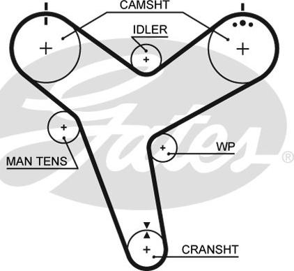 Gates 5380XS - Ремінь ГРМ autozip.com.ua