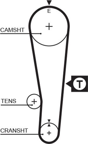 GATES 5382XS - Ремінь ГРМ autozip.com.ua