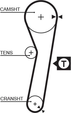 GATES 5262XS - Ремінь ГРМ autozip.com.ua