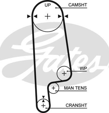 Gates 5236XS - Ремінь ГРМ autozip.com.ua