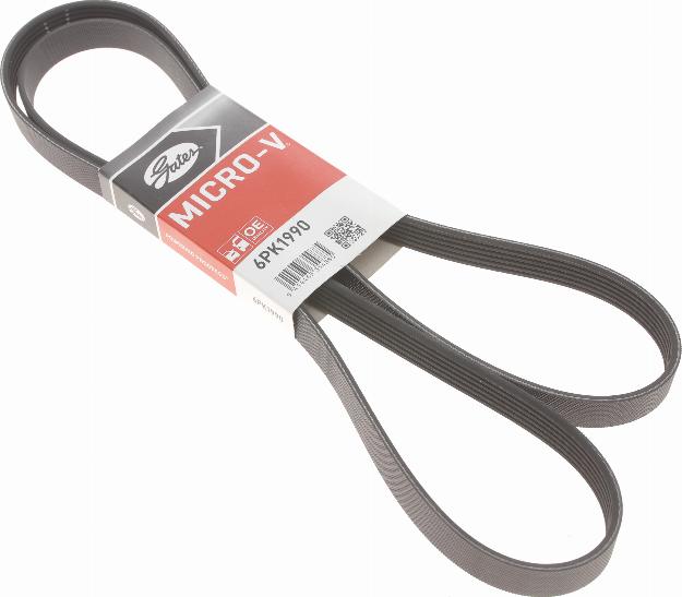 Gates 6PK1990 - Поліклиновий ремінь autozip.com.ua