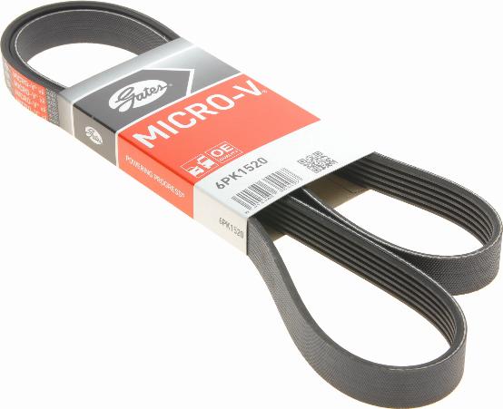 Gates 6PK1520 - Поліклиновий ремінь autozip.com.ua