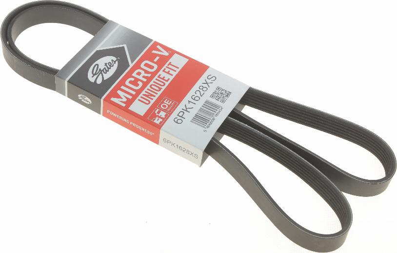 Gates 6PK1628XS - Поліклиновий ремінь autozip.com.ua