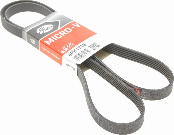 Gates 6PK1718 - Поліклиновий ремінь autozip.com.ua