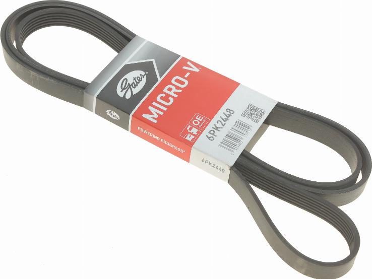 Gates 6PK2448 - Поліклиновий ремінь autozip.com.ua