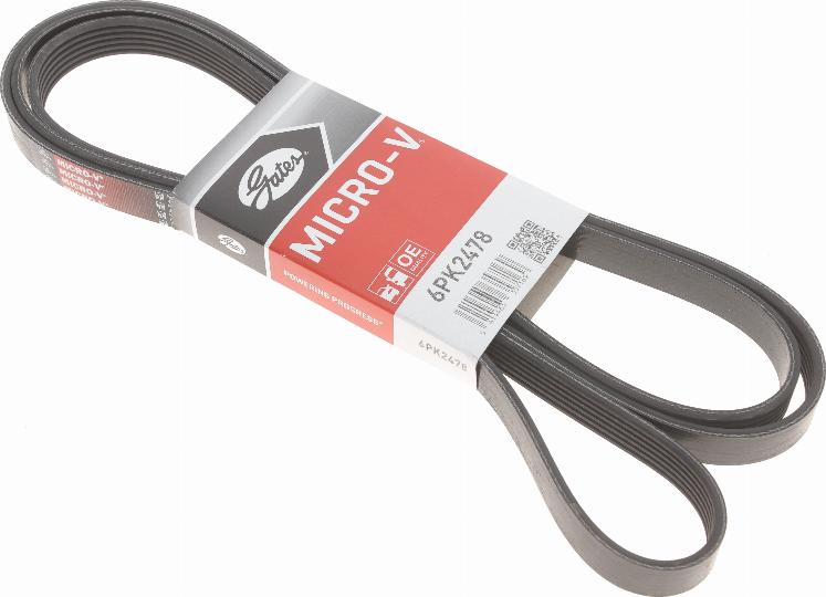 Gates 6PK2478 - Поліклиновий ремінь autozip.com.ua