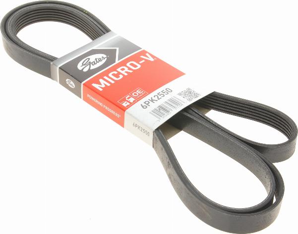 Gates 6PK2550 - Поліклиновий ремінь autozip.com.ua