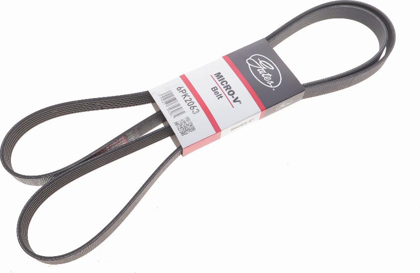 Gates 6PK2063 - Поліклиновий ремінь autozip.com.ua