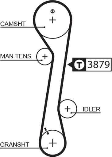 GATES 5457XS - Ремінь ГРМ autozip.com.ua