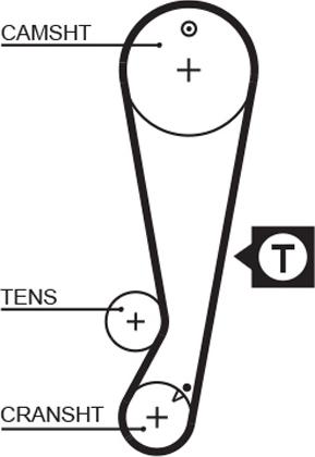GATES 5403XS - Ремінь ГРМ autozip.com.ua