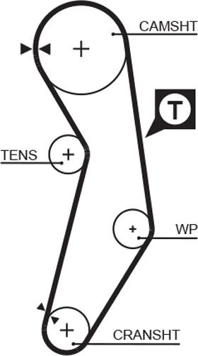 GATES 5411XS - Ремінь ГРМ autozip.com.ua