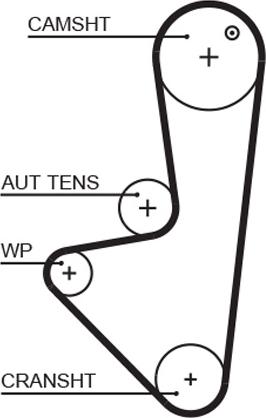 GATES 5575XS - Ремінь ГРМ autozip.com.ua