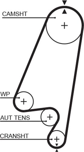 GATES 5367 XS - Ремінь ГРМ autozip.com.ua