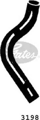 GATES 3198 - Шланг радіатора autozip.com.ua
