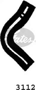 Gates 3112 - Шланг радіатора autozip.com.ua
