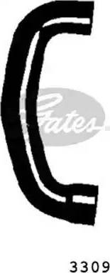 GATES 3309 - Шланг радіатора autozip.com.ua