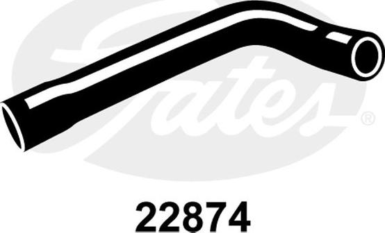 Gates 22874 - Шланг радіатора autozip.com.ua