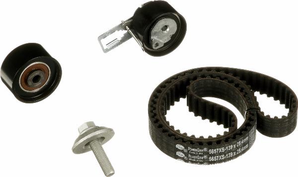 GATES K015657XS - Комплект ременя ГРМ autozip.com.ua