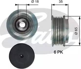 Gates OAP7217 - Ремінний шків, генератор autozip.com.ua