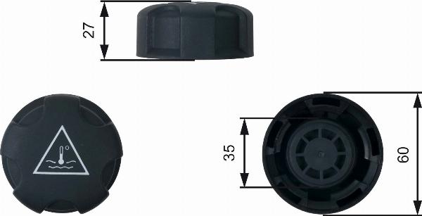 GATES RC247 - Кришка, резервуар охолоджуючої рідини autozip.com.ua