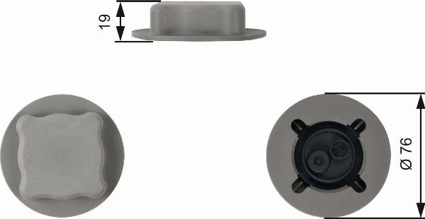 GATES RC206 - Кришка, резервуар охолоджуючої рідини autozip.com.ua