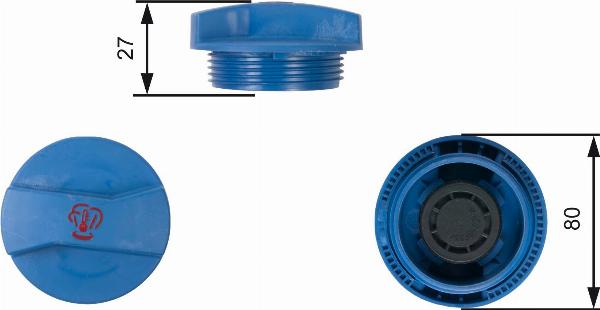 GATES RC211 - Кришка, резервуар охолоджуючої рідини autozip.com.ua