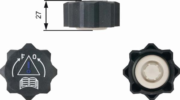 GATES RC218 - Кришка, резервуар охолоджуючої рідини autozip.com.ua