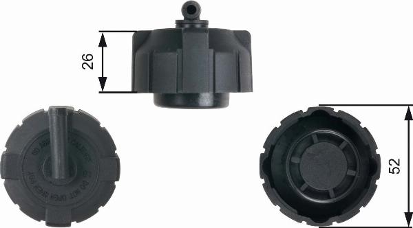 GATES RC213 - Кришка, резервуар охолоджуючої рідини autozip.com.ua