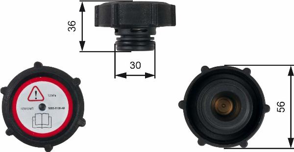 GATES RC230 - Кришка, резервуар охолоджуючої рідини autozip.com.ua