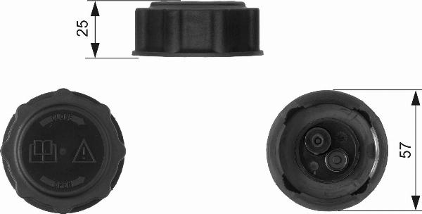 GATES RC233 - Кришка, резервуар охолоджуючої рідини autozip.com.ua