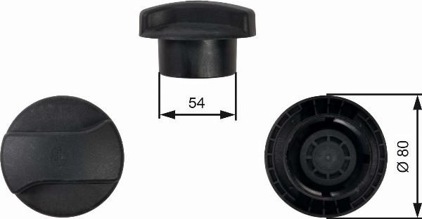 GATES RC224 - Кришка, резервуар охолоджуючої рідини autozip.com.ua