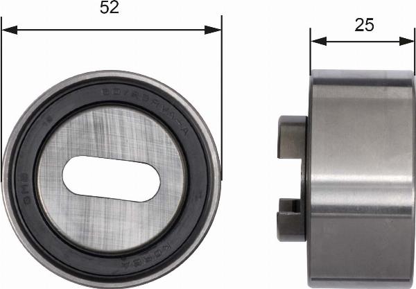 GATES T41030 - Натяжний ролик, ремінь ГРМ autozip.com.ua