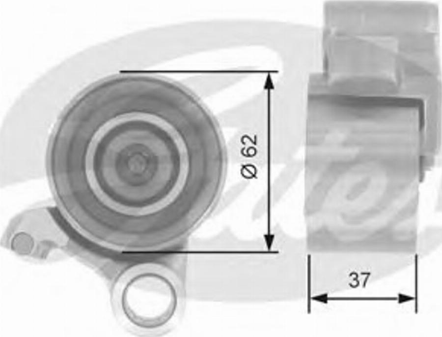 Gates T41075 - Натяжна ролик, ремінь ГРМ autozip.com.ua