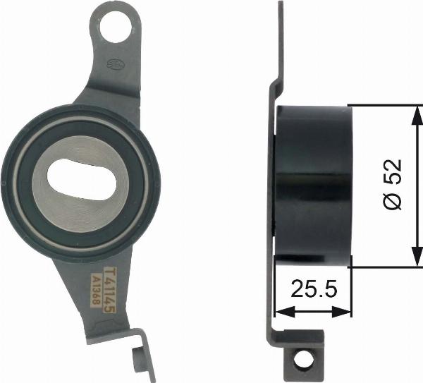 GATES T41145 - Натяжний ролик, ремінь ГРМ autozip.com.ua