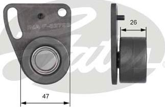 Gates T41142 - Натяжна ролик, ремінь ГРМ autozip.com.ua