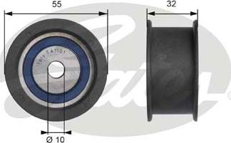 Gates T41101 - Паразитний / Провідний ролик, зубчастий ремінь autozip.com.ua