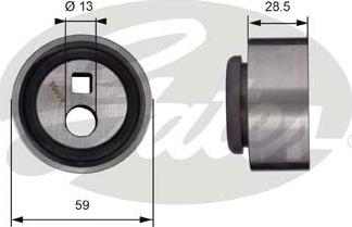 Gates T41130 - Натяжна ролик, ремінь ГРМ autozip.com.ua