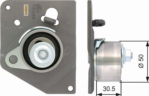 GATES T41240 - Натяжний ролик, ремінь ГРМ autozip.com.ua